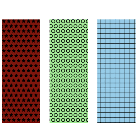 Add patterns to your barplot